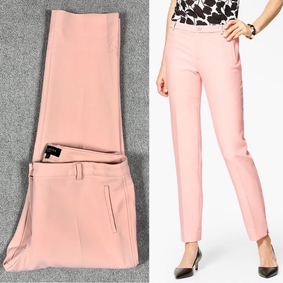 Talbots Pants - Talbots Hampshire Ankle Pants in Solid Pink